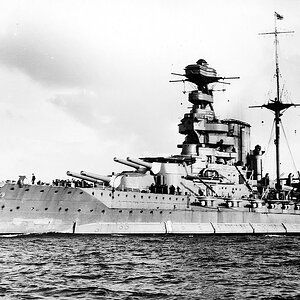 HMS Warspite, a Queen Elizabeth-class battleship (2)