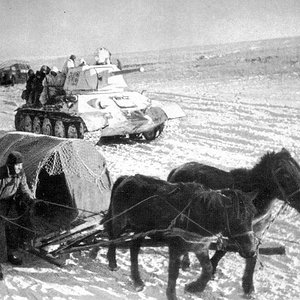 T-34/76 in winter camouflage