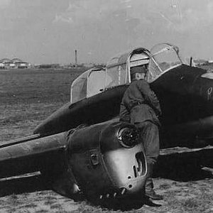 PWS 33/II Wyżeł, the prototype captured in 1939 at the Okęcie airfield (1)
