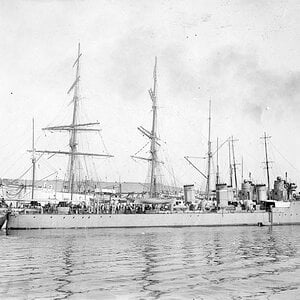 HMAS Yarra (I) and HMAS Parramatta (I), the River-class torpedo-boat destroyers, 1910