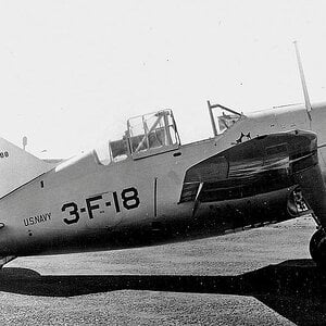 Brewster F2A-1 Buffalo, code 3-F-18, VF-3, 1940 (2)