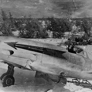 Mikoyan-Gurevich MiG-3 armed with the RS-82 rocket missile underwing launchers, 122 IAP