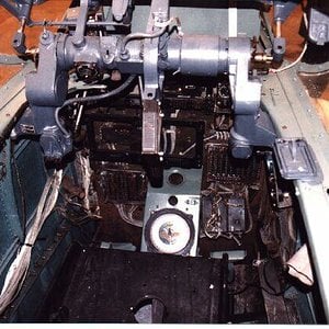 Rear view of Me-410 cockpit