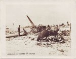 Japanese aircraft wrecks piled on beach Munda New Georgia Island 1943.jpg