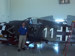 Me at Military Aviation Museum with FW 190.jpg