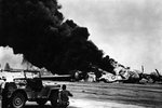 B-29 bomber, burning on the airfield on Iwo Jima (3).jpg