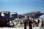 This Mosquito got off second best during a landing accident involving a Dakota at a North Africa.jpg