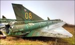 Abandoned Saab 35 Draken fighter.jpg