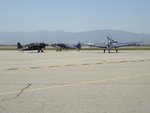 SBD and F4F and TBM taxi Chino 2005.jpg
