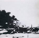 Mk.I KM-O (R5494) 44 (Rhodesian) Sqn alight at North Front Gibraltar after running over a fragment o