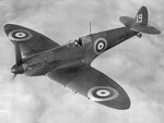 19sqn spitfire MK I K9795 in flight.jpg