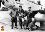THE YAKIMA CHIEF, P51D L to R crew chief Oakley, Lt. Harold Stotts of Yakima WA, our father Co...jpg