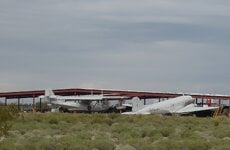 Consolidated PBY-5A Catalina N413PB Douglas DC-3C N243DC Buckeye Muni Dec 2014.JPG