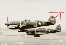 USAAF-41-19821-Curtiss-P-40F-347FG68FS-White-208-and-41-19836-18FG44FS-White-106-Guadalcanal-1...jpg