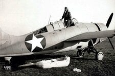 F4F Pilot's life raft deployment demonstration by Grumman's test pilot, Corwin Corky H. Meyer ...jpg