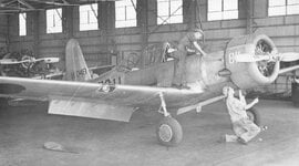 BT-13A 41-11048 unknown location, later disposal RFC Camden SC 1945.jpg