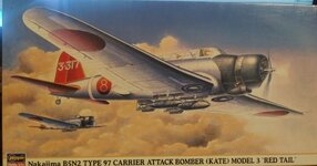20230816 Nakajima B5N2 type 97 model 3 %22Red Tail%22 1:48 Hasegawa.jpg