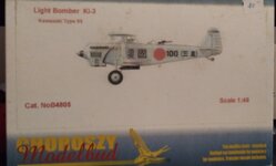 20230901 Kawasaki Ki-3 light bomber 1:48 Choroszy Modelbud.jpg