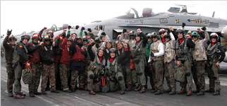 VFA-87 aboard USS Theodore Roosevelt (CVN 71) - March 2006 SEAORG.png