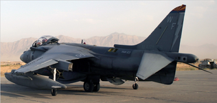 AV-8B Harrier II (VMA-513) at Bagram Air Base, Afghanistan - August 2003 SEAORG.png