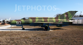  Bulgaria Air Force Mikoyan-Gurevich MiG-21M Fishbed J '613' JETPHO.png