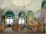 Hau Edward Petrovich - Interiors of the Winter Palace. The Large Study of Emperor Nicholas I.jpg