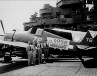 The 10,000th Hellcat 76 produced by Grumman after delivery to VBF-87 USS Ticonderoga CV-4 June...png