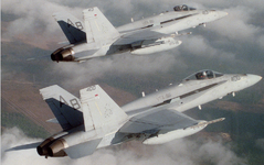  F:A-18C Hornet (VFA-86 : CVW-1) over Townsend Bombing Range, Georgia - January 1989 SEAORG.png