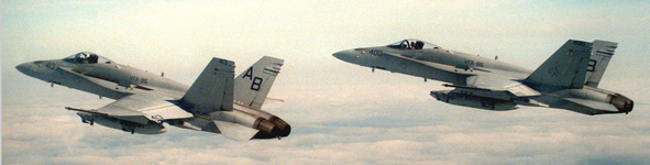  F:A-18C Hornet (VFA-86 : CVW-1) over Townsend Bombing Range, Georgia January 1989 SEAORG.png