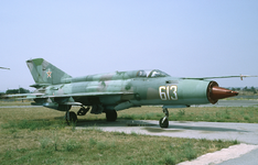 Bulgaria Air Force Mikoyan-Gurevich MiG-21M '613' Plovdiv 1992 AIRHIS.png