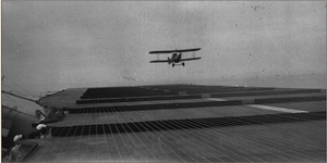 Mitsubishi 1MF3 type 10 fighter taking off from IJN Hosho Feb 22, 1923 NIF.COM .png