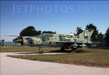 Bulgarian Air Force Mikoyan-Gurevich MiG-21M Fishbed J '613' Plovdiv-Krumovo 2012 JETPHO.png