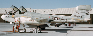 EA-6B Prowler (VAQ-135 : CVW-1) at NAS Fallon, Nevada - March 1985 SEAORG.png