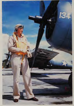 Command pilot prepares for preflight Grumman F4F Wildcat '134'  c.1942-1943.png