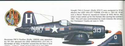 Vought F4U-4 Corsair '313' from VF-653 aboard USS Valley Forge CV-45 1951-1952.png