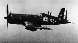 Vought F4U 7 Corsair French Navy Flottille 12F9 BuNo 133727 patroling the Suez Canal 1956 ASIS...png