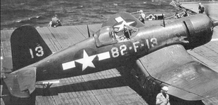 Vought F4U 4 Corsair VF-82 White 82F13 CV 15 USS Randolph Mediterranean 1950 ASISBIZ.png