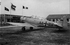 West German Bundesluftwaffe CCF-built T-6J (Harward Mk IV) at Buchel GAFB 1960 MEND.png