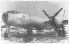 Tupelov Tu-4LL no.'230113' with a Mikulin AM-3 turbojet 1950's .png