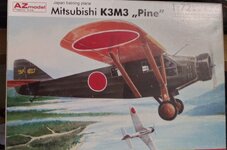 20240212 Mitsubishi K3M3 'Pine%22 training plane 1:72 AZ Model.jpg