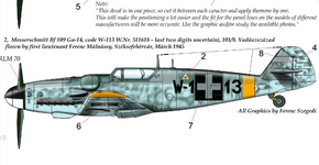 Hungarian Messerschmitt Bf109Ga-14 'W-113' 1945.png