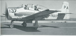 T-28B Trojan '137' NAS Pensacola, Florida 1954.png