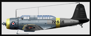 SB2U-2 '1372'of VS72 onboard USS wasp, circa 1940 NAVALENCYCLOPEDIA.png