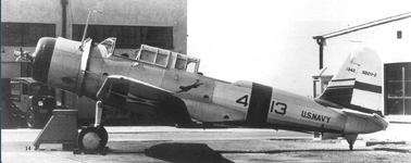 SB2U-2 'BuNo 1342' of VB-3 at NAS North Island USS Saratoga 1939.png