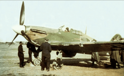 Captured Luftwaffe Hurricane II North Africa ASISBIZ.png