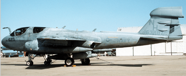 EA-6B Prowler (VAQ-135 : CVW-11) at Andrews AFB, Maryland  February 1993 SEAORG.png