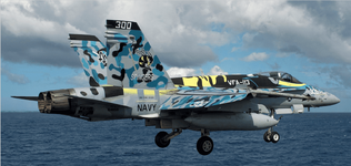 F:A-18C Hornet (VFA-113 : CVW-17) embarked on USS Carl Vinson (CVN 70) December 2011 SEAORG.png