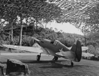 Curtiss P-40C serial '4113468', 31st Fighter Squadron 6th Air Force in camouflaged revetment, ...png