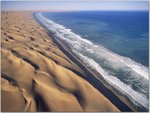 Breaking Waves and Desert Dunes, Namib Desert, Africa.jpg