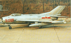 Shenyang J-6-IIIGai with PL-2 missiles on wingtips 1974-1978 FACB.png